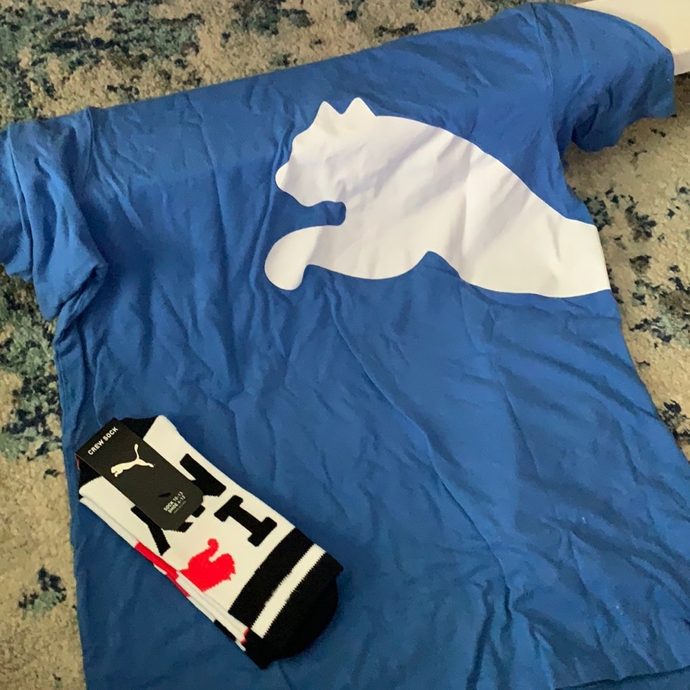 Puma TShirt and *NWT* I ❤️ NY Socks